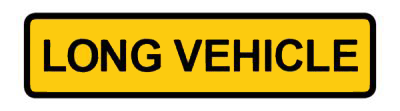 Long Vehicle road sign