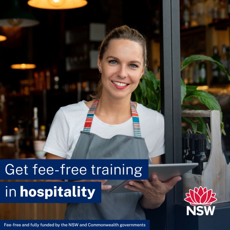 Kickstart your career in hospitality female worker  image [dimensions 813 w x 813 h]