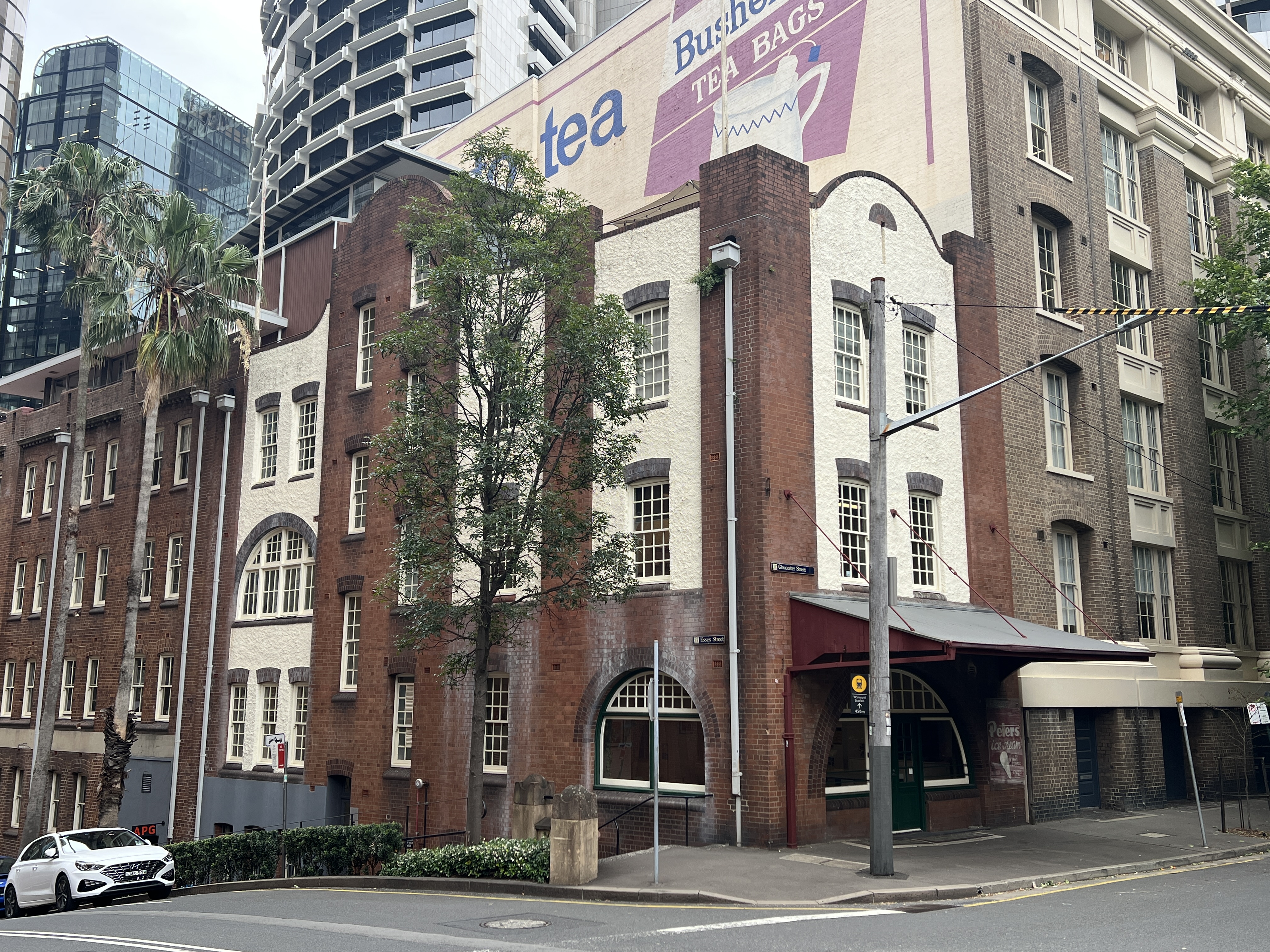 Building in a city street