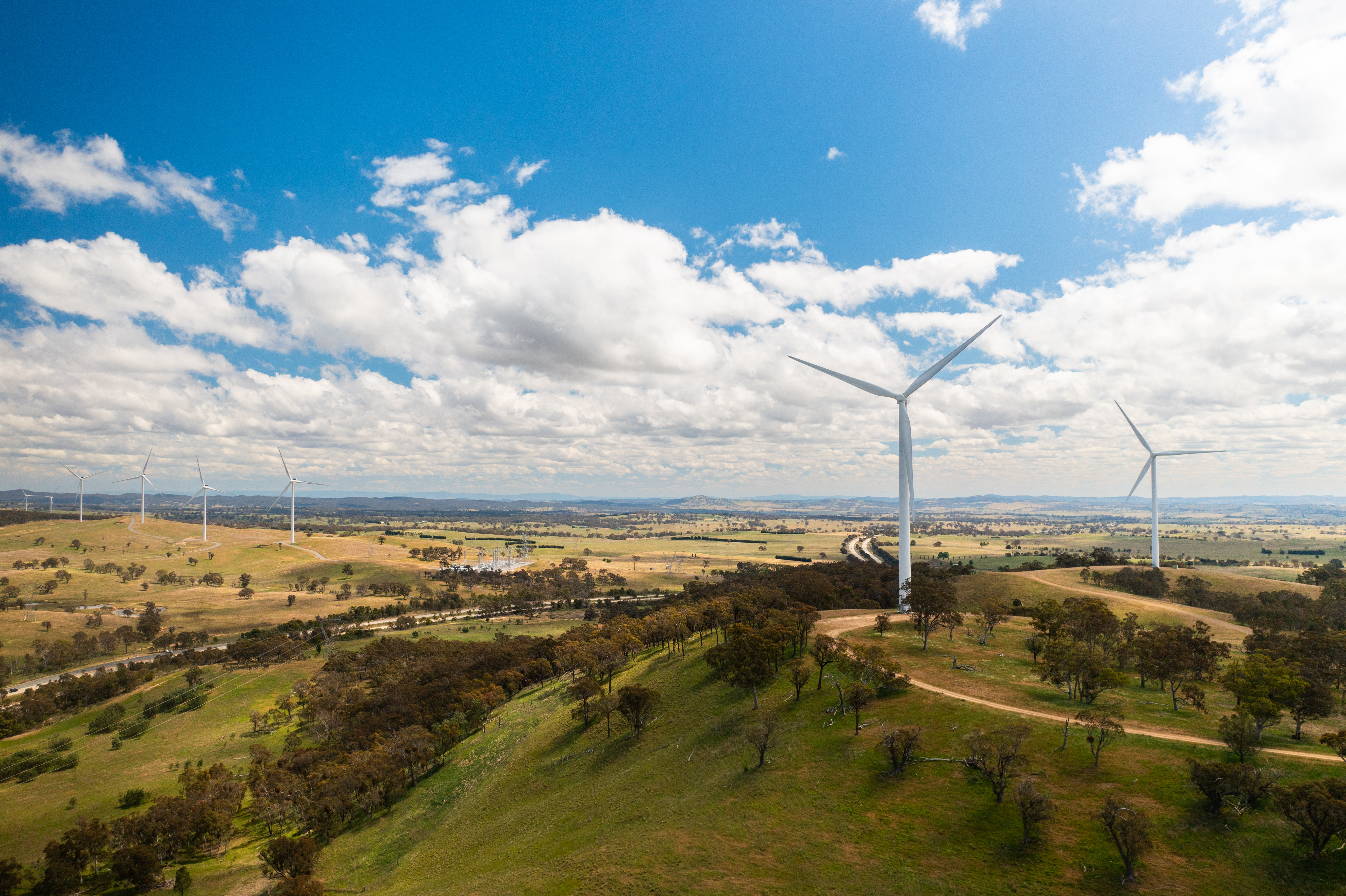 NSW regional landscape with windmills
