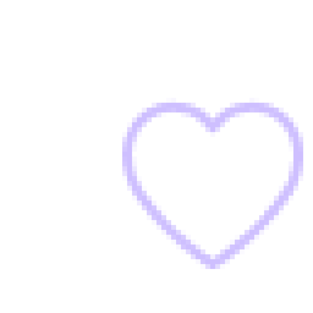 Icon showing two love hearts