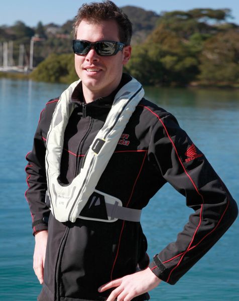 Adult wearing level 100 above lifejacket