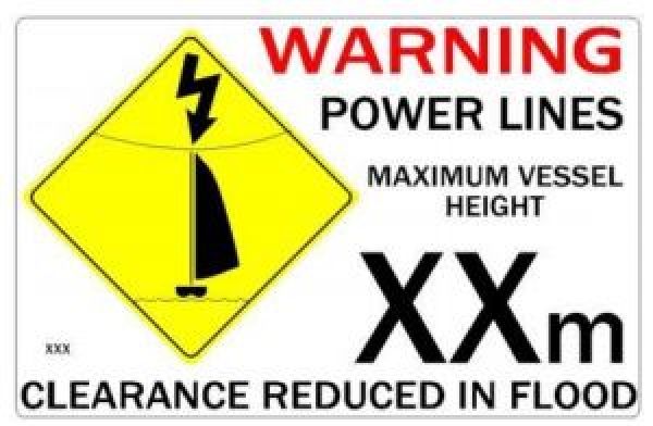 Advisory about power lines