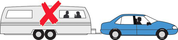 Vehicle safety towing caravan