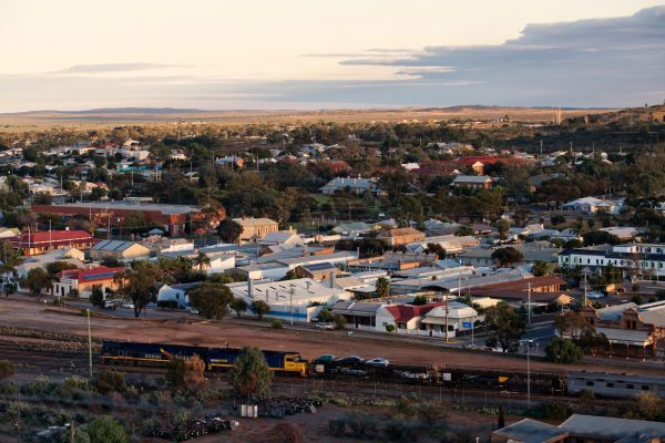 Aerial view of Broken Hill