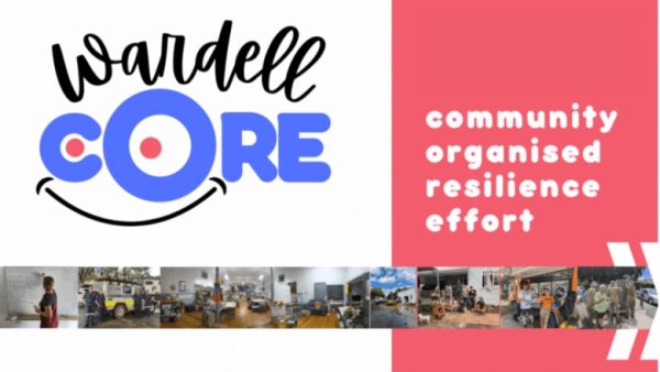 A logo of Wardell Core, which was formed by local volunteers after the February-March floods in the Northern Rivers.