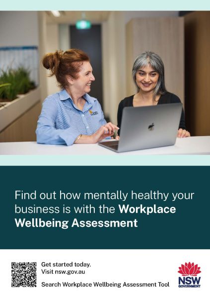Page 1 of the Workplace Wellbeing Assessment flyer.