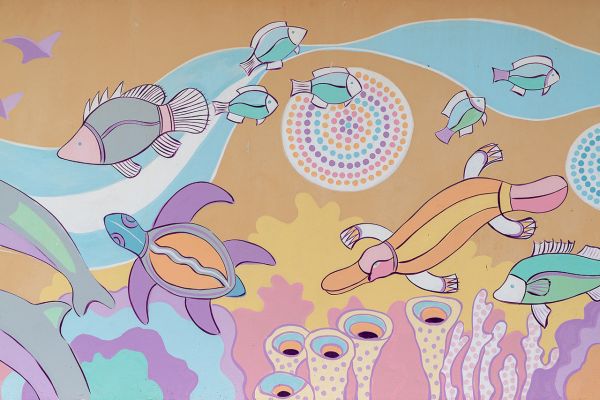 Justice Health NSW aboriginal mural