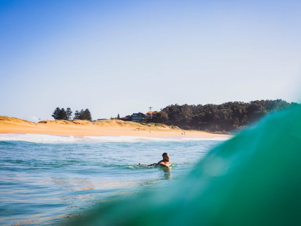 Surfing Narrabeen Beach