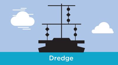 Illustration of a dredge