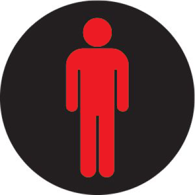 Red pedestrian symbol