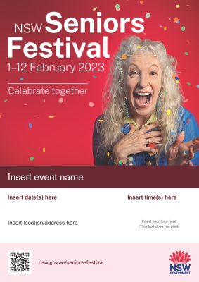 Image of printable Seniors Festival poster
