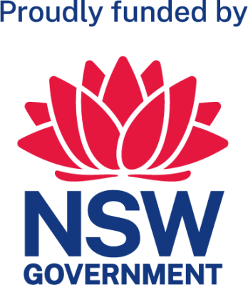 Funded by NSW government logo