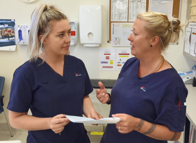 Registered Nurses talking