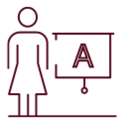 female teacher pictogram