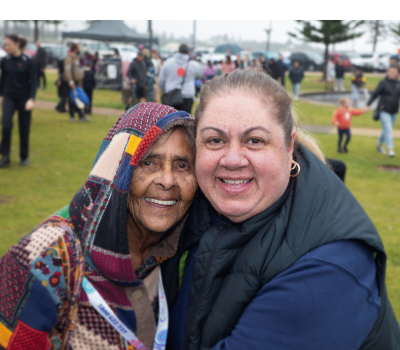 Two people at NAIDOC event