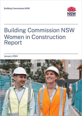 Building Commission NSW Women in Construction report cover