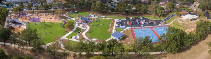 Aerial view of NSW Park