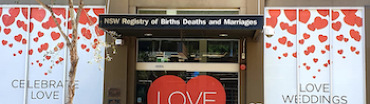 Chippendale NSW Registry of Births Deaths & Marriages