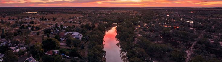 Sunrise over the Darling River, Bourke NSW