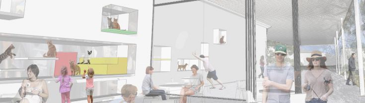 Artist impression of WestInvest animal shelter and sport field project in Camden