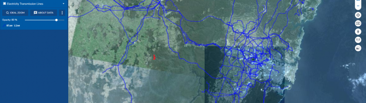 Screenshot of NSW Spatial Digital Twin