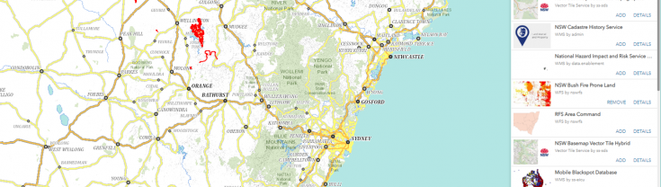 Screenshot of spatial map viewer