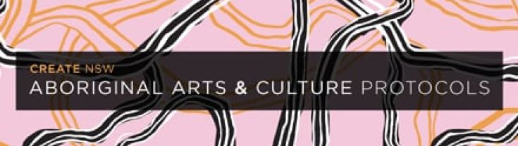 Decorative cover image of Aboriginal art and cultural protocols (Create NSW)