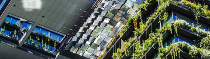 One Central Park Sydney with heliostat and vertical gardens.