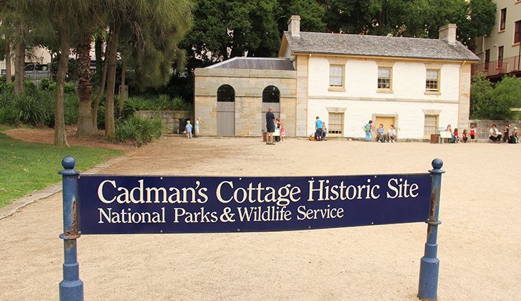 Cadmans Cottage Historic Site built in 1816