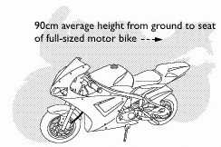Mini bike dimensions