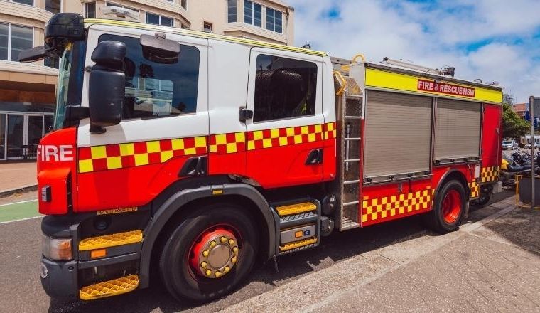 A Fire and Rescue NSW firefighting truck