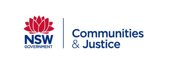 Department of Communities and Justice logo