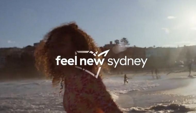 Screen shot from Feel New Sydney tourism campaign.