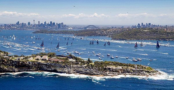 Start of Rolex Sydney Hobart Yacht Race, 2019