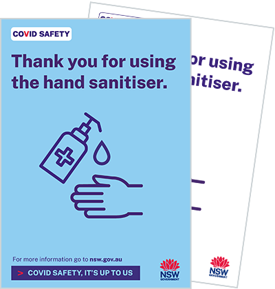 Thankyou for using hand sanitiser