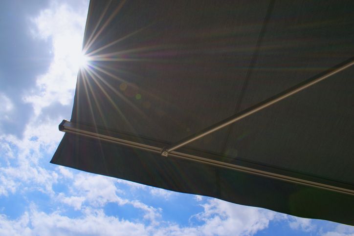 Image of an awning blocking out the sun 