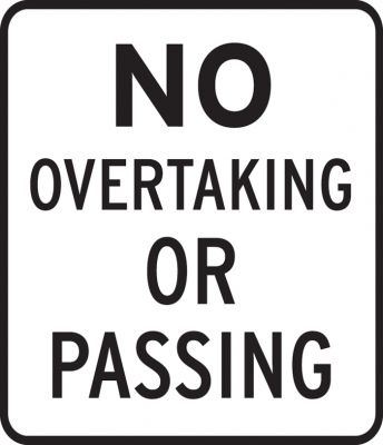 No overtaking sign