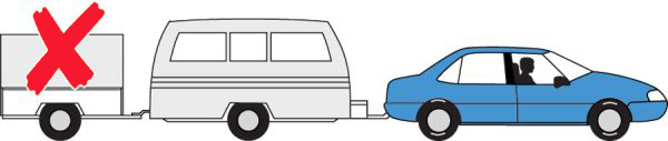 Vehicle safety towing van camper