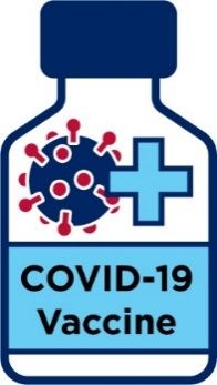 A COVID-19 vaccine with a plus sign on it