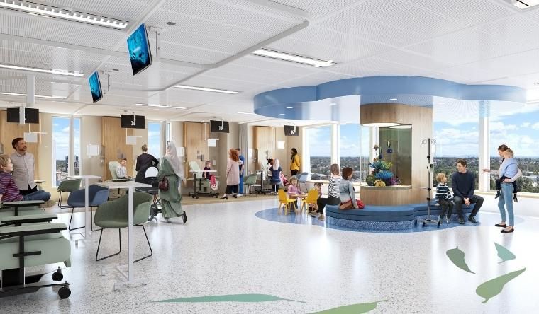 Artists render of new Westmead paediatric centre