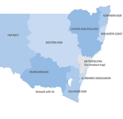 NSW local health districts map