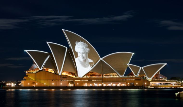 Queen Elizabeth II tribute as Sydney Opera House lit up