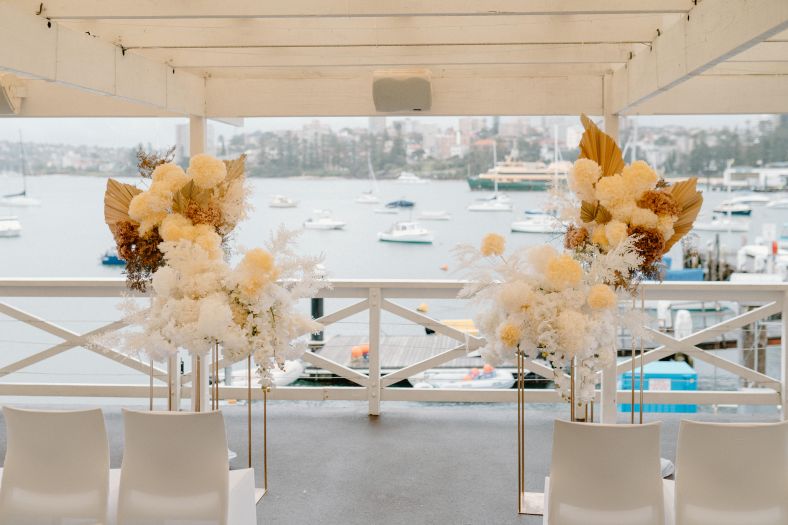Wedding at Manly Yacht Club.