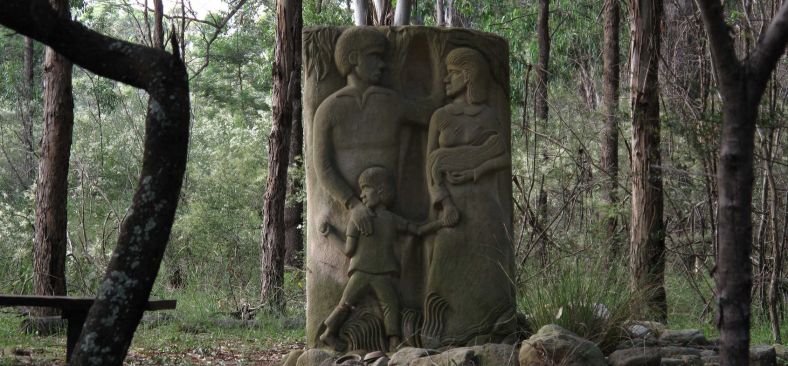 The Stolen Generations Memorial at the Australian Botanic Garden