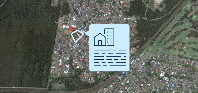 Strata scheme search example of map results