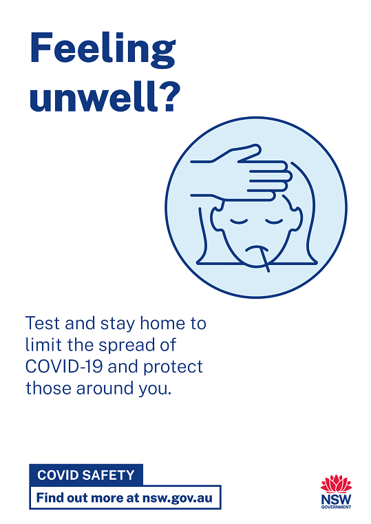 Covid safety-Feeling unwell