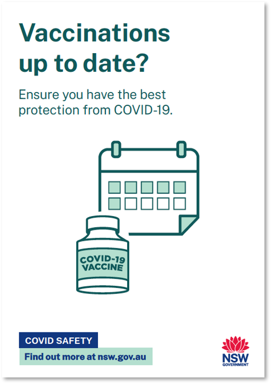 ovid safety-Vaccinations up to date