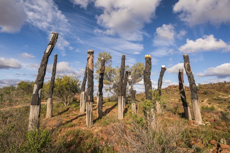 Broken Hill Story Poles Living Desert