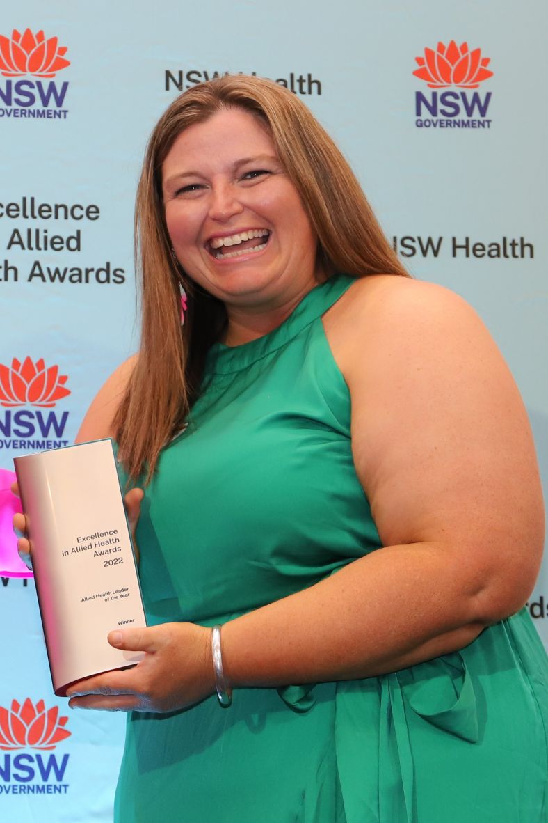 Rebecca Smith 2023 Allied Health Leader of the Year